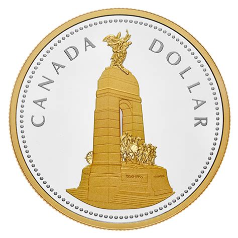 2018 Canadian $1 Renewed Silver Dollar: The National War Memorial - 2 ...