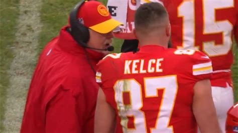 Travis Kelce HEATED & THROWS HELMET 😨 Chiefs Vs Raiders 2023 highlights ...