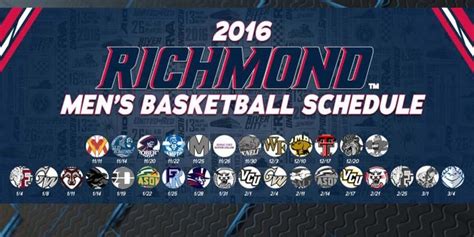 Richmond Spiders schedule for men's basketball released