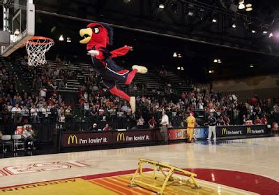 The Basketball Mascots: Atlanta Hawks Harry The Hawk Pictures