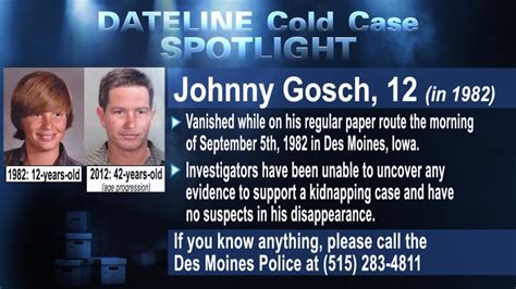 COLD CASE SPOTLIGHT: Johnny Gosch