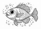 Simple fish coloring  Fish Kids Coloring Pages sketch template