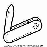Pocket Knife Coloring Page  Ultra Pages sketch template