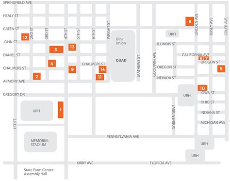 UIUC Campus Map