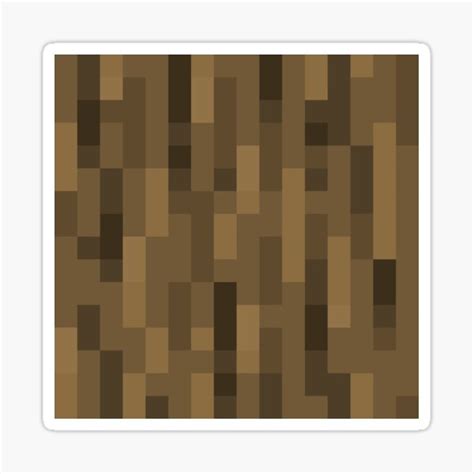 "Oak Log" Sticker for Sale by mcblockpillow | Redbubble