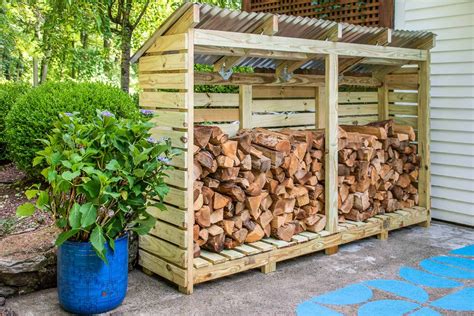 How to Build Your Own Firewood Shed - At Charlotte's House