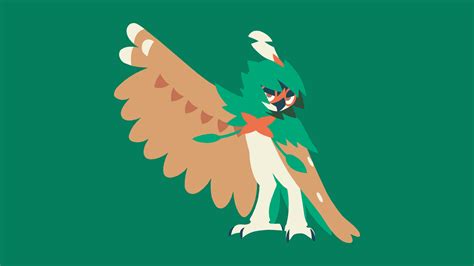 Minimalistic Wallpaper: Decidueye (#724) by MardGeerT on DeviantArt