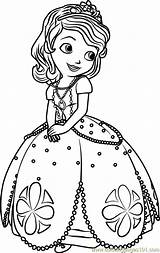 Beautiful Princess Sofia Coloring Page sketch template