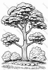 Elm Tree  Coloring Pages Learnigma sketch template