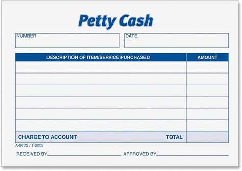 Petty Cash Receipt Template For Your Needs