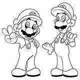 Mario And Luigi Free Coloring Pages Home sketch template