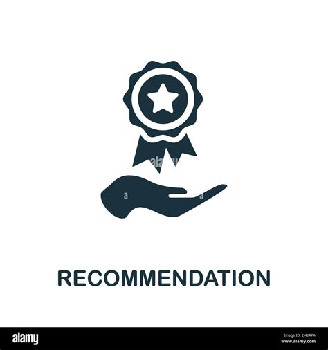 Recommendation flat icon. Colored element sign from marketing ...