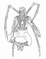 Iron Spider Coloring Pages Free Printable PDF sketch template