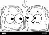 Peanut Butter And Jelly Sandwich Coloring Pages sketch template