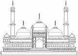 Dibujos De Mezquita 64512 Edificios Y Arquitectura Para Colorear  sketch template