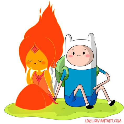 Finn and Flame Princess - Adventure Time Couples Fan Art (34654220) - Fanpop