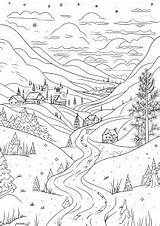 Printable Snow Complex Coloring Pages For Adults sketch template