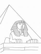 Sphinx coloring pages sketch template