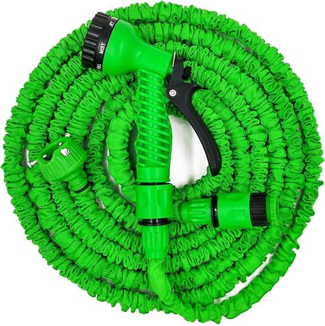Lowmany Expandable Garden Hose Pipe + Tap Connector + Multifunction ...
