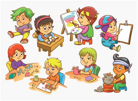 Hd Cartoon Kids Activity - School Activities Clipart, HD Png Download ...