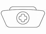Nurse Cap coloring Page  ColouringPages sketch template