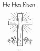 He Has Risen Coloring Page  Twisty Noodle Cross coloring Jesus sketch template