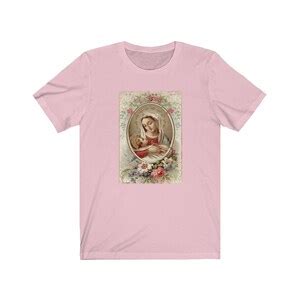 Virgin Mary Baby Jesus Tshirt Jesus Christ Shirt Our Lady - Etsy