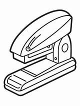 Stapler colouring Book Pages With Vector Design For Children  Premium sketch template