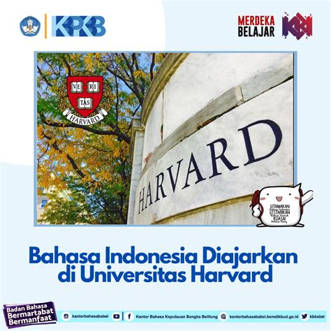 Bahasa Indonesia Diajarkan di Universitas Harvard – KANTOR BAHASA ...