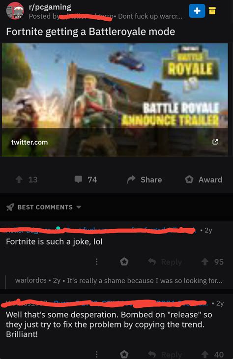 Redditors predict the success of Fortnite : r/agedlikemilk