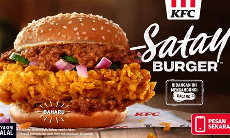 Memperkenalkan KFC Satay Burger Terbaru. Siap Ada Kuah Kacang. Rare Sungguh! | Oh! Media