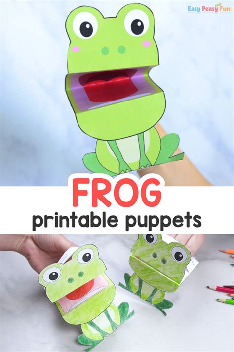 Printable Frog Puppet - Easy Peasy and Fun