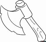 Axe Coloring Page  Easy Drawing Guides sketch template