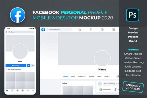 New Facebook Personal Profile Mockup | Facebook profile photo, Facebook event, Instagram profile