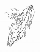 Swimming Isolated Coloring Page For Kids 11416453 Vector Art At Vecteezy sketch template