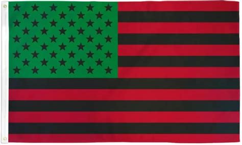 AFRO AMERICAN USA Flag 3x5 African Unity Heritage Flag Pan-African Flag ...
