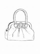 Purse Handbag Coloring Pages sketch template