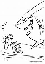 Finding Nemo Shark Coloring Sheet Coloring Pages sketch template