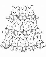 Peeps Pastel Coloring Sheet sketch template