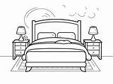 Bed Coloring Page For Kids  Free Printable Pictures Dreams sketch template