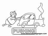 Pushing Coloring Pages To Print sketch template