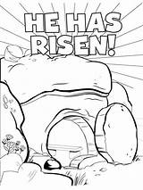 He Is Risen Coloring Page  Free Printable sketch template