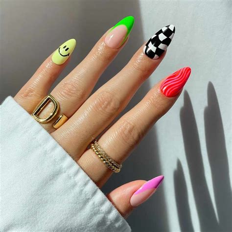 41 Checkerboard Nail Ideas You'll Want to Copy Stat