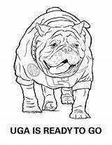 Georgia Bulldogs Football Coloring Pages sketch template