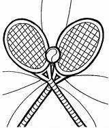 Tennis Ball And Rackets coloring Page  Download Print Or Color Online sketch template