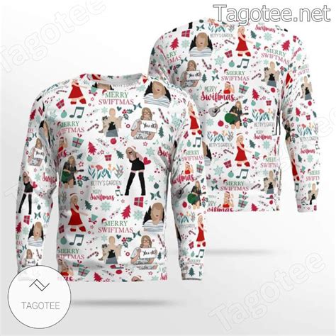 Taylor Swift Merry Swiftmas Ugly Christmas Sweater - Tagotee