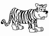 Bushes Tigers Kunjungi Sketch Coloring Page sketch template