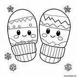 Cute Winter Mittens Coloring Page  Pagescom sketch template