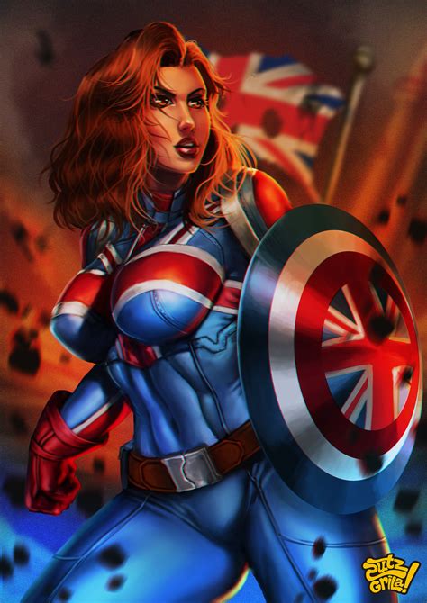 ArtStation - Captain britain peggy carter