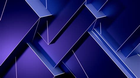 #3d #blue digital art #purple #geometry #line #pattern abstract art #angle #graphics #4K # ...